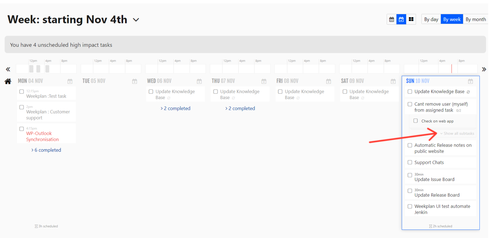 producteev subtasks